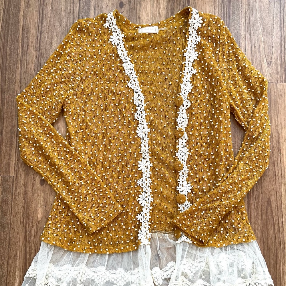 Mustard cardigan